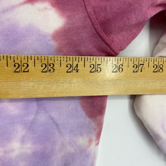 Style & Co Womens Size 0X Pullover Sweatshirt Rose Pink Lavender Tie-Dye Top LS - Picture 9 of 10